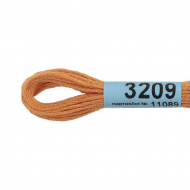 Нитки для вышивания Gamma мулине (3173-6115) 100% хлопок 24 x 8 м цв.3209 св.персиковый