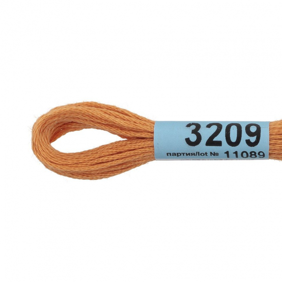 Нитки для вышивания Gamma мулине (3173-6115) 100% хлопок 24 x 8 м цв.3209 св.персиковый