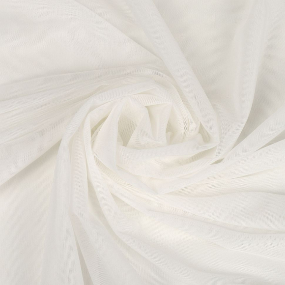 Сетка эластичная KRUZHEVO арт.TBY.068 80г/м? ш.160см цв.004 молочный уп.50м