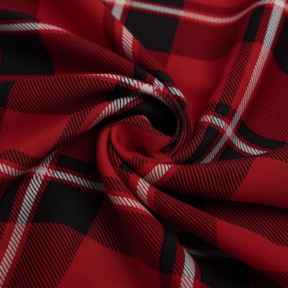 Ткань Штапель 90 г/м? 100% вискоза шир.145 см арт.Р.31116.01 цв.01 красный рул.50м