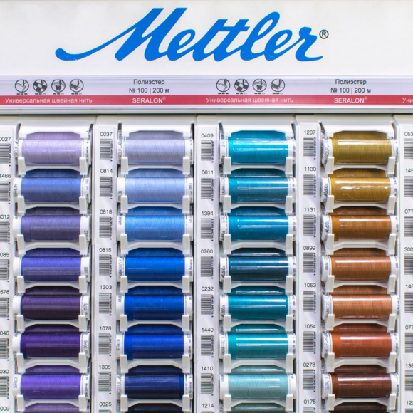 128403_Стенд нити универсальной SERALON 100, 200 м, 214 цветов с наполнением