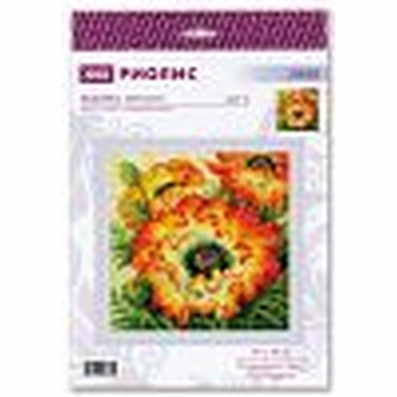 Набор для вышивания РИОЛИС арт.2080 Пламенные маки 40х40 см