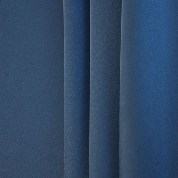 Ткань шелк Армани 90г/м? 97% полиэстер, 3% спандекс шир.145см арт.Р.19167.41 цв.41 джинсовый рул.30м