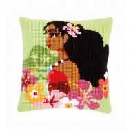 Набор для вышивания VERVACO арт.PN-0168027 Подушка Моана - девушка с острова 40х40 см