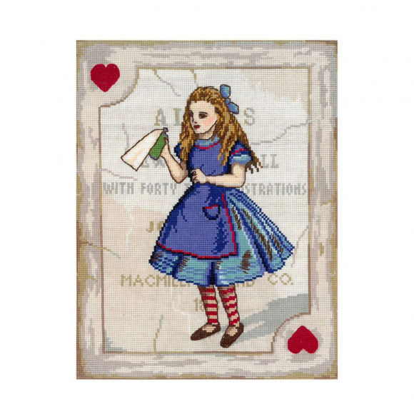 Набор для вышивания мулине НИТЕКС арт.А-0049 Алиса 19х25 см