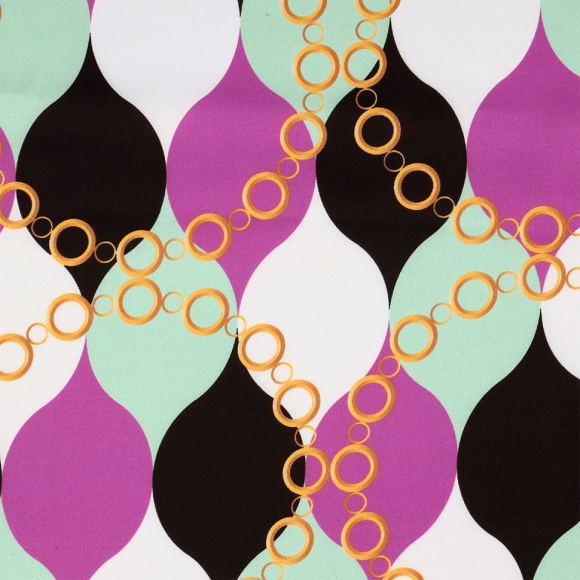 Ткань шелк Армани креп 90 г/м? 97% полиэстер, 3% лайкра шир.148 см арт.T.0655.6 цв.06 фиолетовый рул.25м