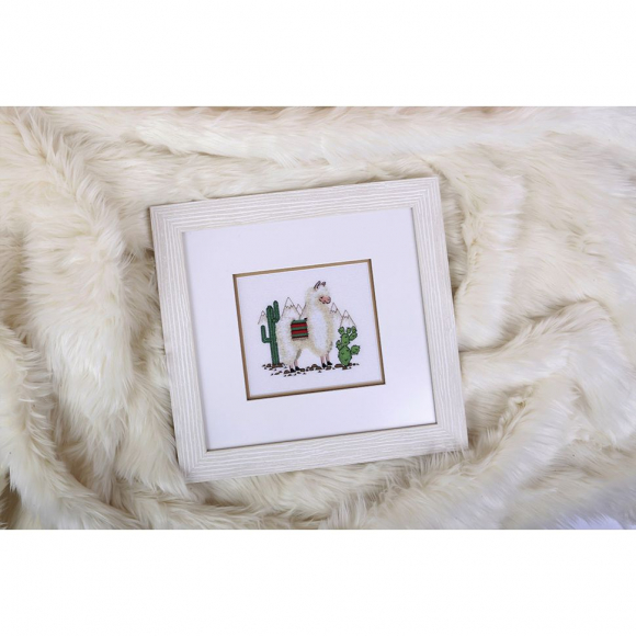 Набор для вышивания KLART арт. 8-371 Лама 15,5х13,5 см