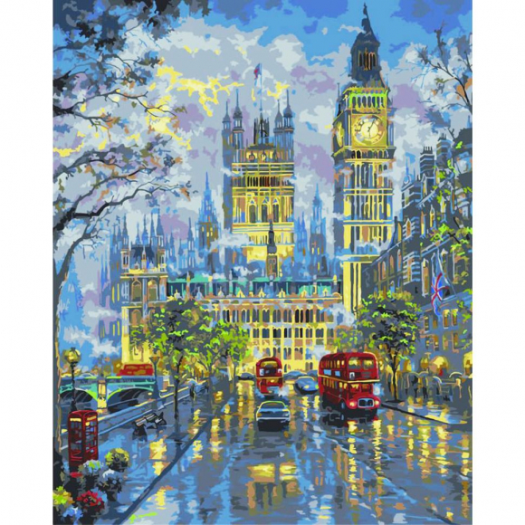 175718_Картина стразами "Дворец Вестминстер"