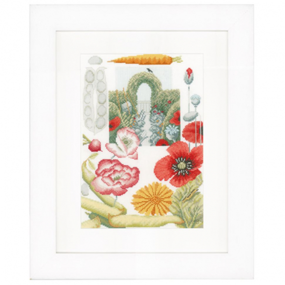 Набор для вышивания LANARTE арт.PN-0149992 Vegetable Garden 25х35 см