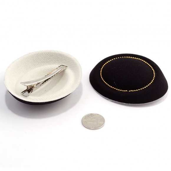 Шляпа арт.КЛ.21575 (таблетка) 8х7см цв.черный уп.2 шт