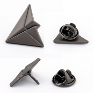 Декоративный элемент Самолет крепление штырек и цангаTBY.R4465.4 20х20мм цв. темный никель, уп. 10шт