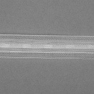 Лента шторная 20мм для римских штор (с продольным карманом) арт.П-112К органза уп.100м