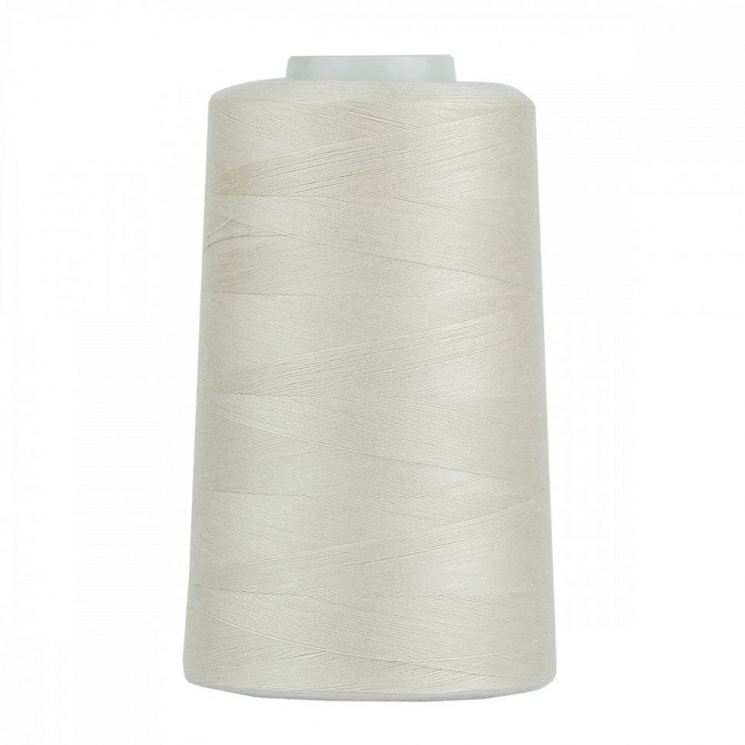 Нитки швейные 40/2 полиэстер 5000 ярд цв.201 экрю MAX