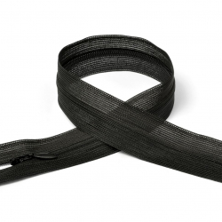 Молния MaxZipper пласт. потайная №3 65см н/р цв.F322 черный уп.50шт