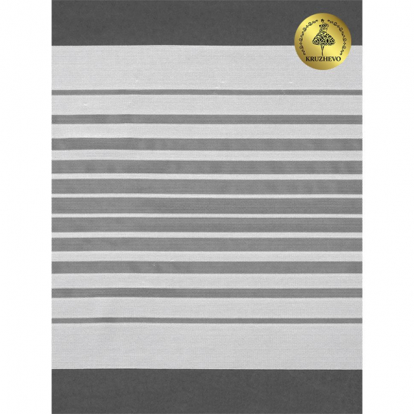 Кружево-стрейч KRUZHEVO арт.TBY.PN7266 шир.240мм цв.001 белый уп.25м