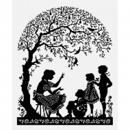 Набор для вышивания мулине НИТЕКС арт.0217 Удивительные истории 29х35 см