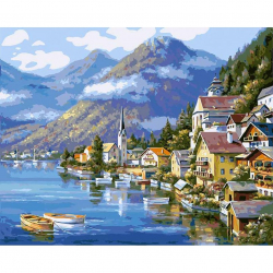 Картины по номерам Белоснежка арт.БЛ.363-CG Хальштадт. Австрия 40х50 см
