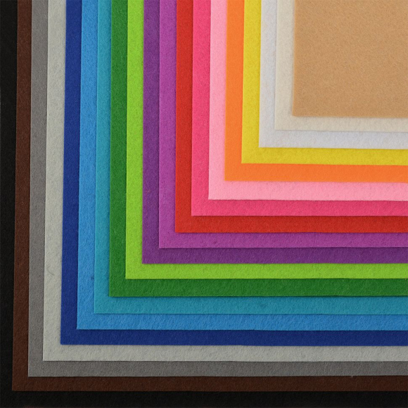 Набор листового фетра (жесткий) Magic 4 Hobby 1мм 20х30см арт.FLT-HA3 уп.20 листов цв.ассорти