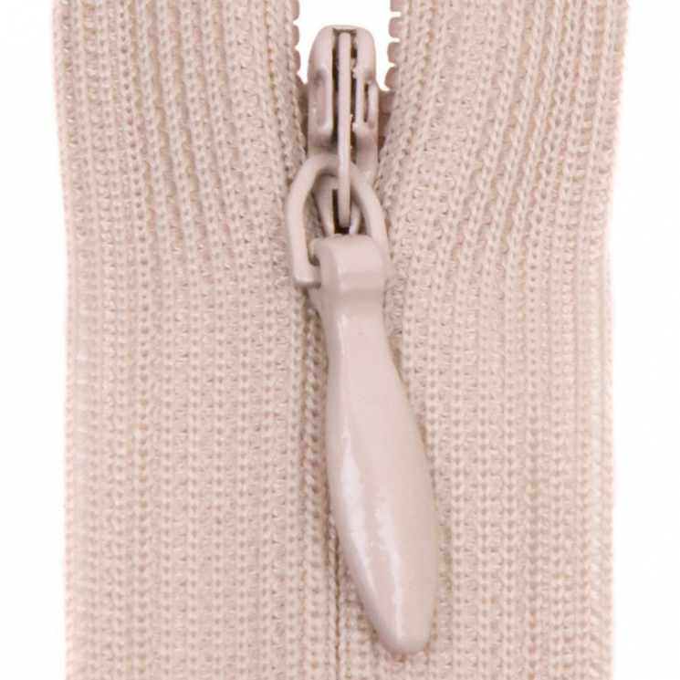 Молния потайная нераз 55см S-572 бежевый грязный SBS уп.100шт