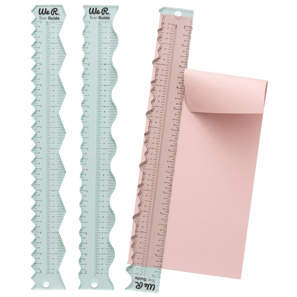 192293_Набор линеек и кисти с резервуаром для воды "Rulers and Guides Tear Guides" для декоративных срезов