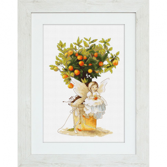 Набор для вышивания LUCA-S арт. B1112 Мандаринка 19,5х28 см