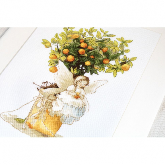 Набор для вышивания LUCA-S арт. B1112 Мандаринка 19,5х28 см