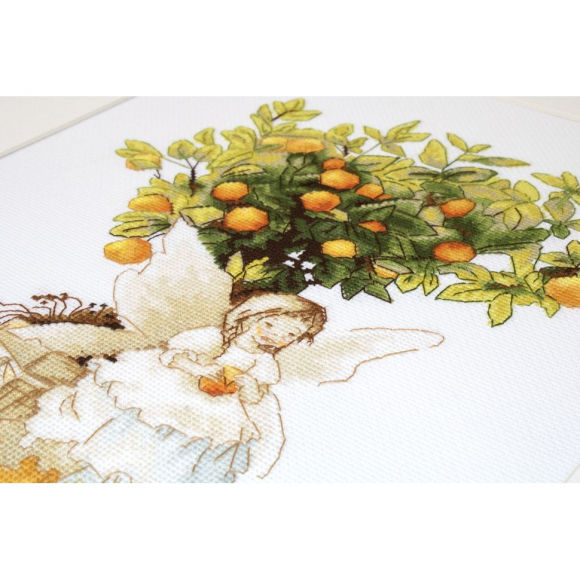 Набор для вышивания LUCA-S арт. B1112 Мандаринка 19,5х28 см
