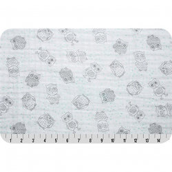 Ткань для пэчворка PEPPY Embrace (марлевка) 120 г/м? 100% хлопок цв.owls opal уп.100х125 см