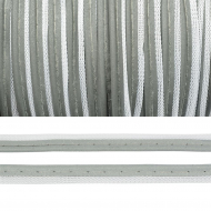 Кант светоотражающий TBY отр.R30 арт.RFL-6002 100%пэ цв.серый уп.65,8м