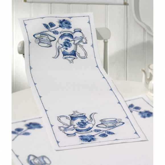 62531_Набор для вышивания дорожки "Фарфор"