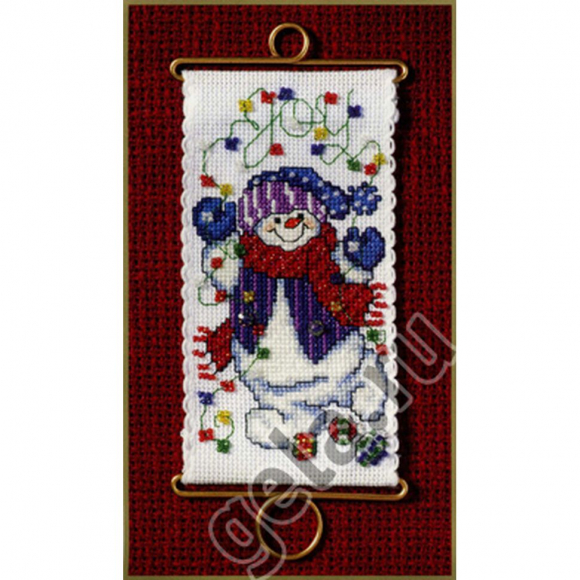 37924_Набор для вышивания бисером "Снеговик"