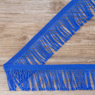 Бахрома витая, 60 мм, цвет васильковый