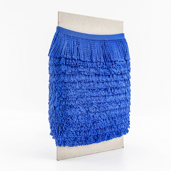 Бахрома витая, 60 мм, цвет васильковый