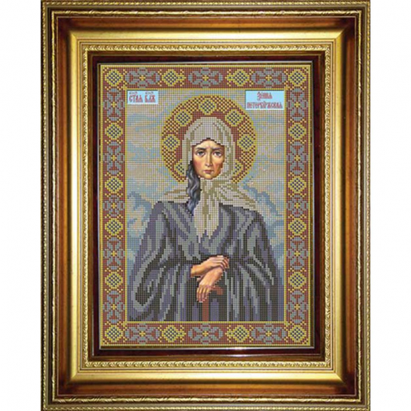 Набор для вышивания бисером GALLA COLLECTION арт.И 043 Икона Божией Матери Ксения Петербургская 22x30 см