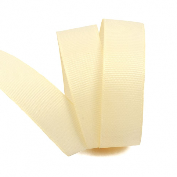 Лента Ideal репсовая в рубчик шир.25мм цв. 815 кремовый уп.27,42м