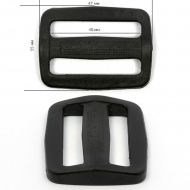 Пряжка двухщелевая 40мм А3, цв.черный уп.500шт Пряжка двухщелевая 40мм А3, цв.черный уп.500шт