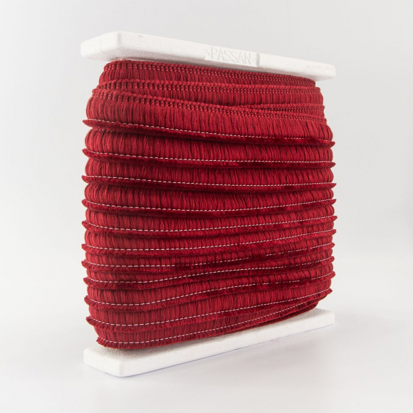 Бахрома декоративная, 30 мм, цвет бордовый Бахрома декоративная, 30 мм, цвет бордовый