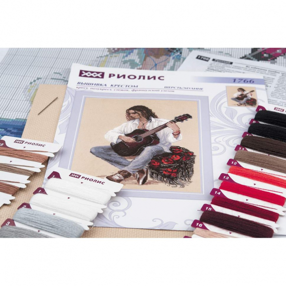 Набор для вышивания РИОЛИС арт.1766 Гитарист 30х40 см Набор для вышивания РИОЛИС арт.1766 Гитарист 30х40 см