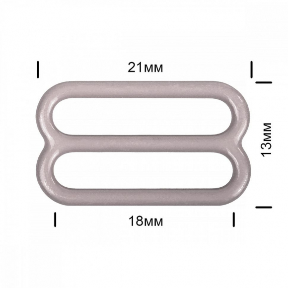 Пряжка регулятор для бюстгальтера металл TBY-57777 18мм цв.S222 шиншилла, уп.100шт Пряжка регулятор для бюстгальтера металл TBY-57777 18мм цв.S222 шиншилла, уп.100шт