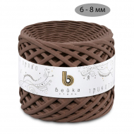 Пряжа трикотажная 100м, 300г, ширина 6-8мм цв.3135 сепия