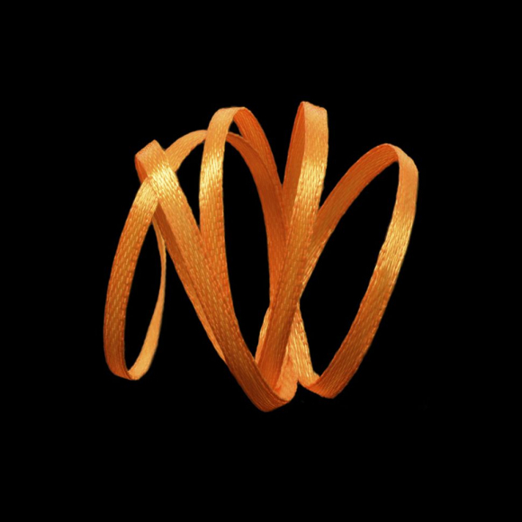 Лента атласная 3мм цв.3020 ярк.оранжевый IDEAL уп.100 м