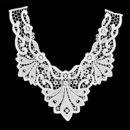 Воротник кружевной арт.TBY.HX-37 31х30см цв.01 белый