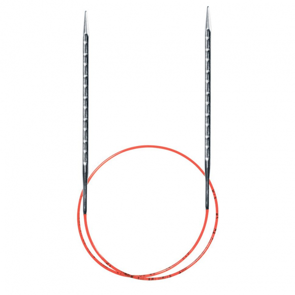 136622_Спицы металлические круговые супергладкие c квадратным кончиком addiNovel, №3, 60 см.