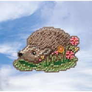 Набор для вышивания бисером MILL HILL Еж 7х5 см