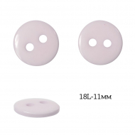 Пуговицы пластик арт.TBY.376.11.133 цв.133 светло-розовый, 18L-11мм, 2 прокола, 200шт