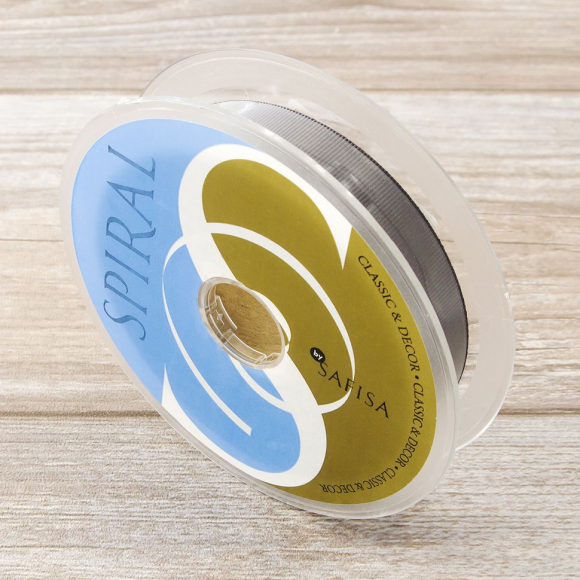 21057_Лента репсовая SAFISA 25 мм, 25 м, цвет 68, темно-серый