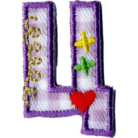 Термоаппликации HKM "Буква "Ц" цветная Термоаппликации HKM "Буква "Ц" цветная