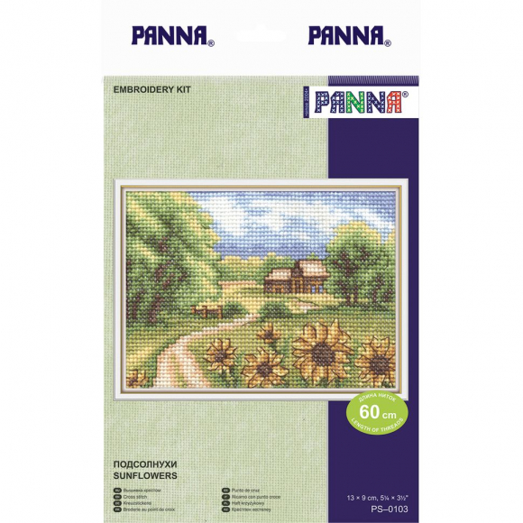 Набор для вышивания PANNA арт. PS-0103 Подсолнухи 13х9 см