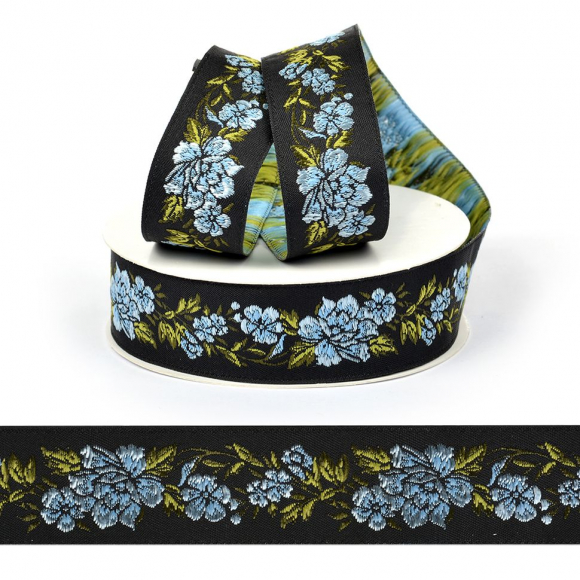 Лента (тесьма) жаккардовая арт.VB.21825V1 шир. 25мм цв.V1 уп.10 м Лента (тесьма) жаккардовая арт.VB.21825V1 шир. 25мм цв.V1 уп.10 м