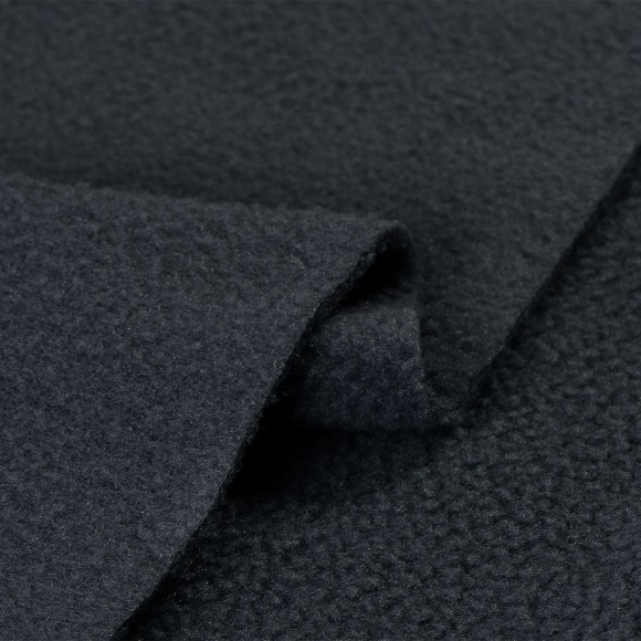 Ткань флис 2-х ст. TBY-0240-9 240 г/м? 100% ПЭ шир.150см  цв.9 тем.серый уп.10м